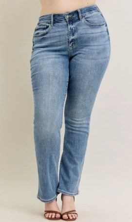 Judy Blue - Silvia Mid Rise Bootcut Denim Jeans