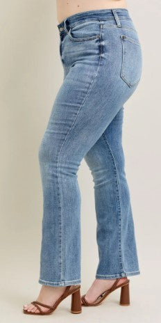 Judy Blue - Silvia Mid Rise Bootcut Denim Jeans