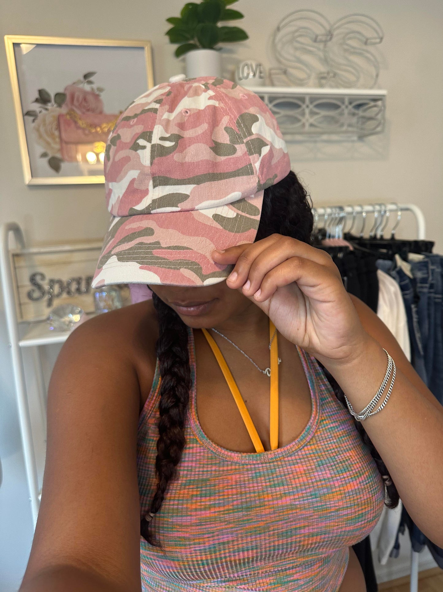 Pink Camouflage Baseball Hat