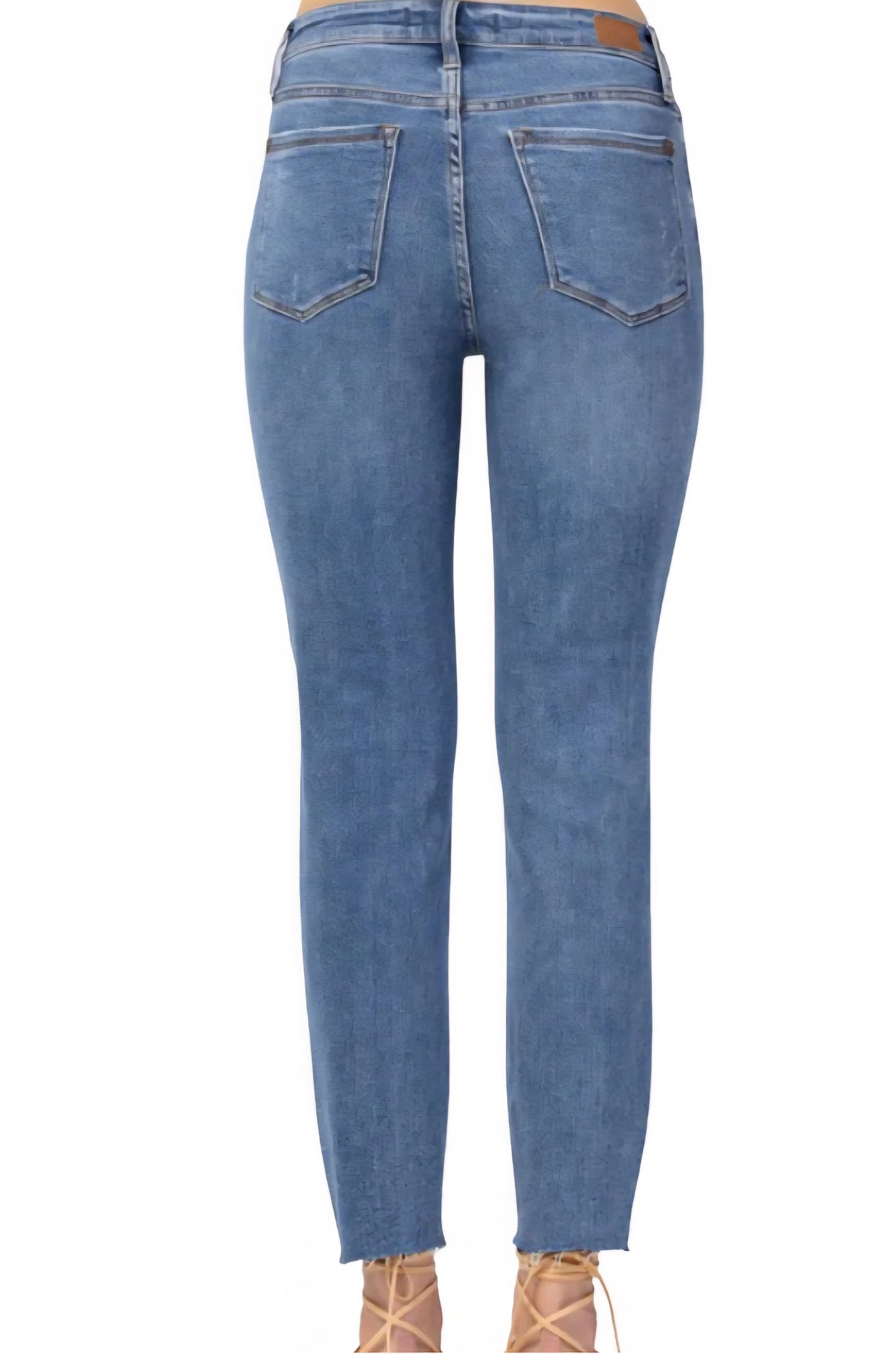 Judy Blue Sally Sunflower Embroidered Girlfriend Jeans