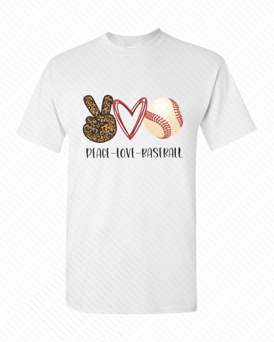 Peace Love Baseball - Graphic