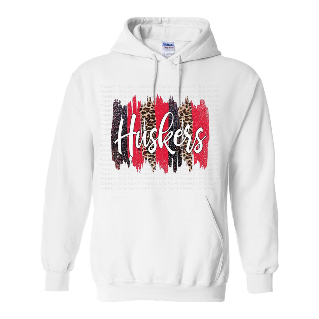 Huskers Brushed Strokes - Graphic