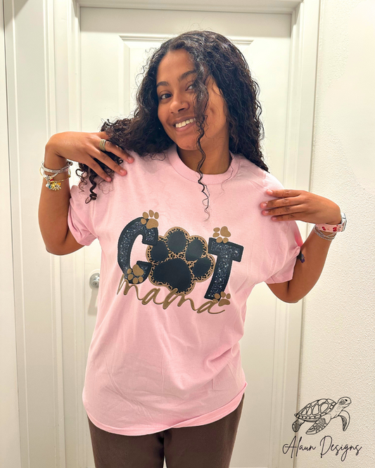 Cat Mama Faux Embroidery - Graphic