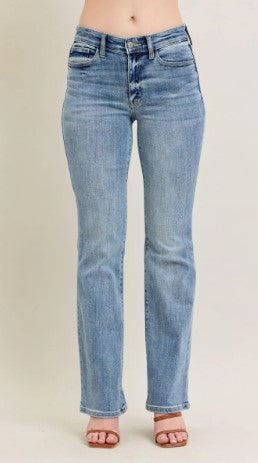 Judy Blue - Silvia Mid Rise Bootcut Denim Jeans
