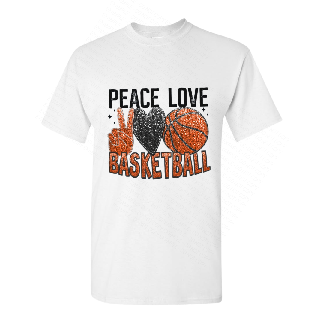 Peace Love Basketball - Graphic