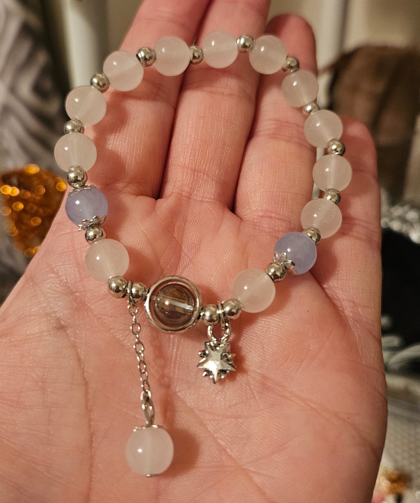 Beaded Star Pendant Bracelet