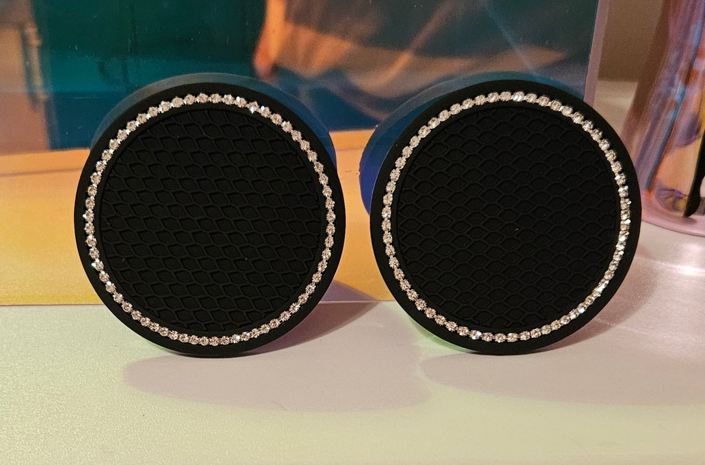 Non-slip Bling Car Coasters