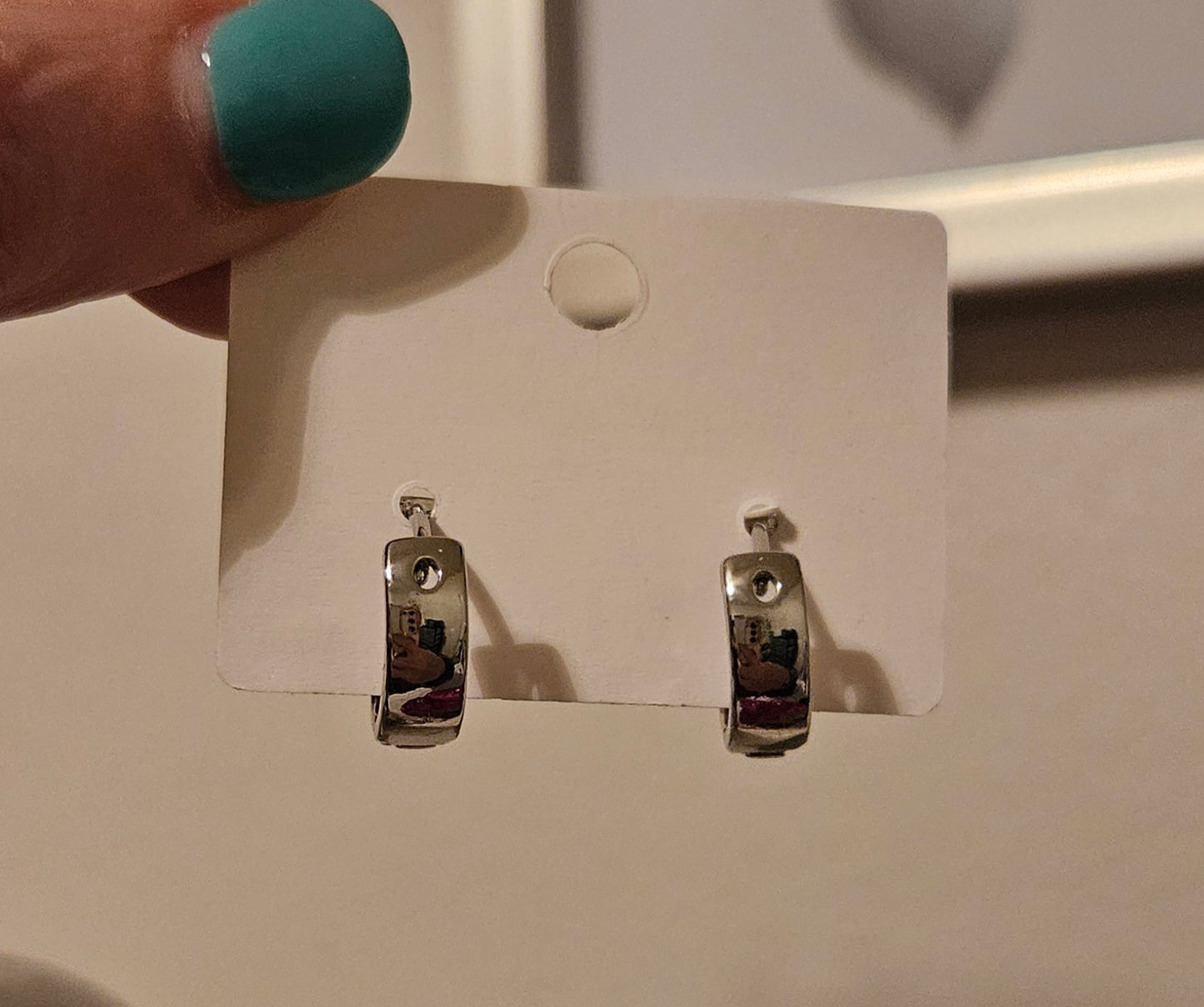Black & White Checkerboard Earrings