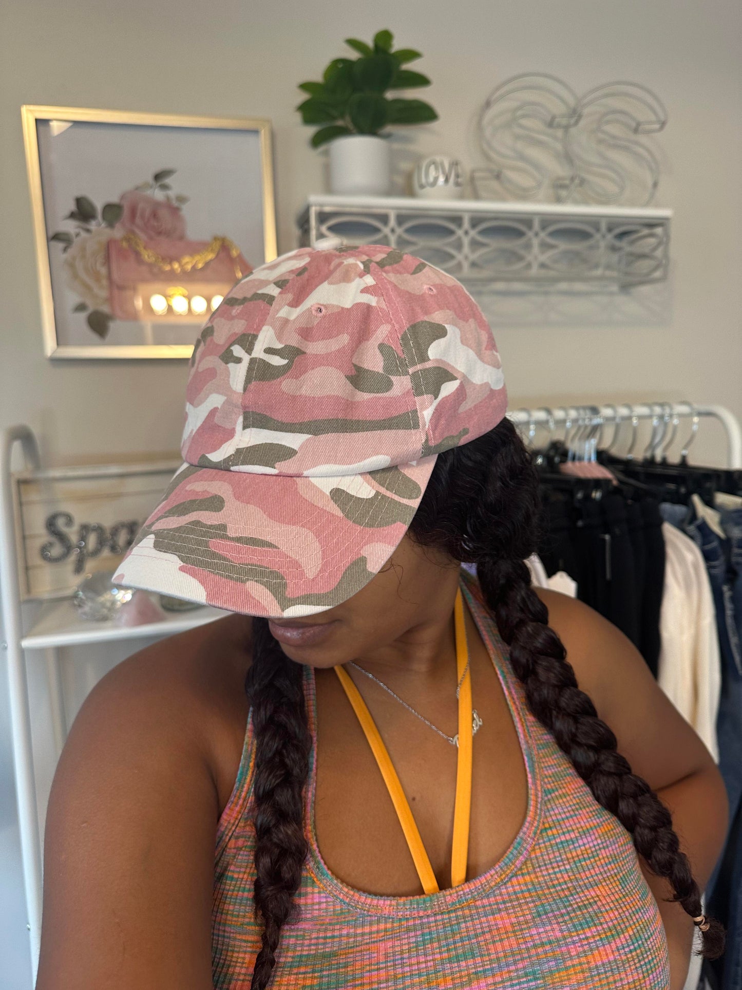 Pink Camouflage Baseball Hat