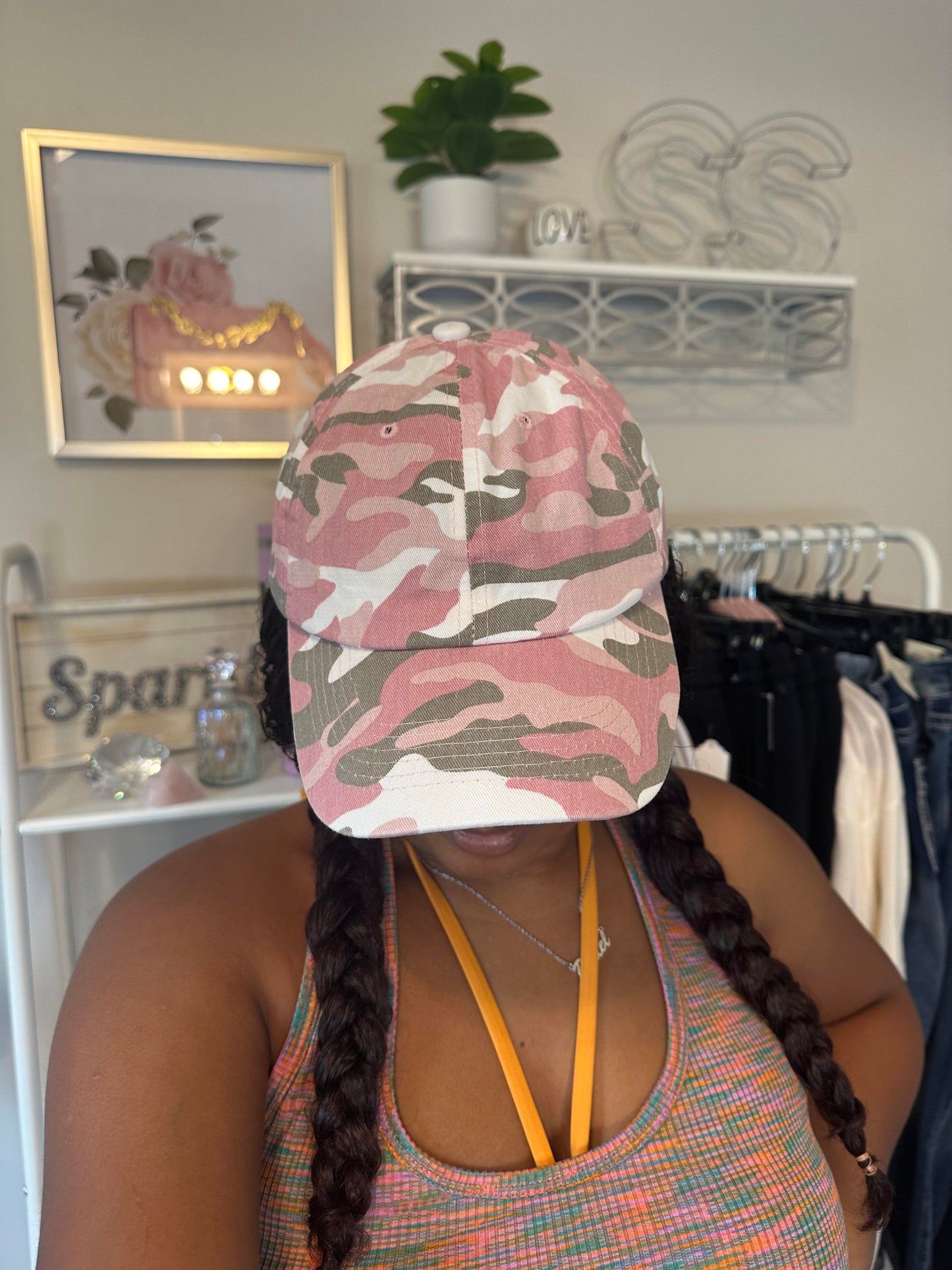Pink Camouflage Baseball Hat