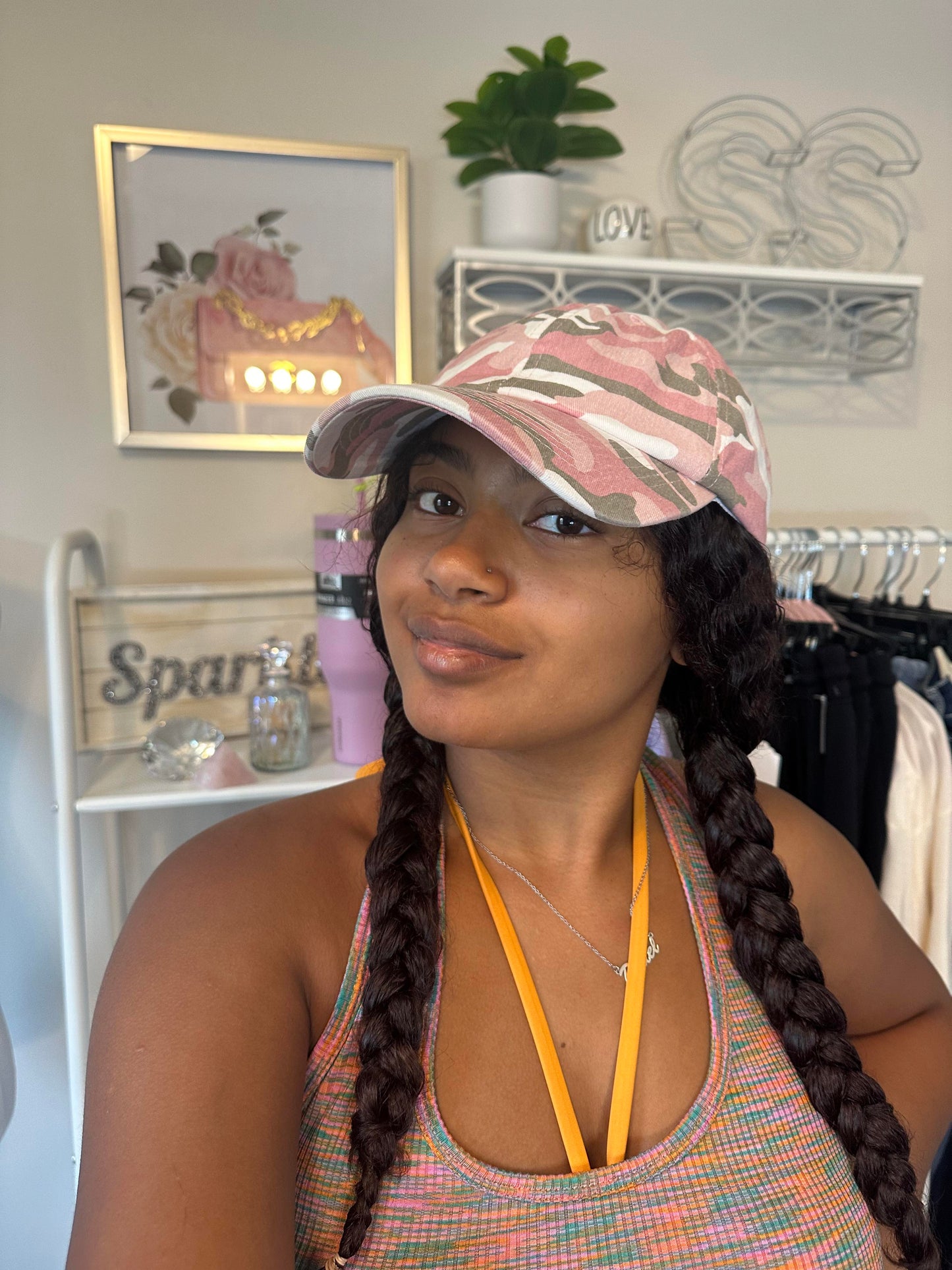 Pink Camouflage Baseball Hat
