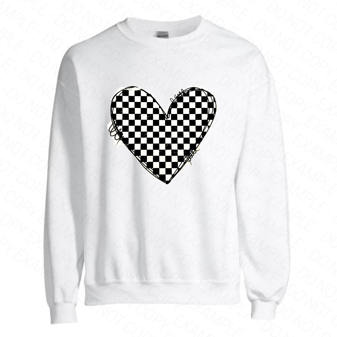 Checkered Heart - Graphic
