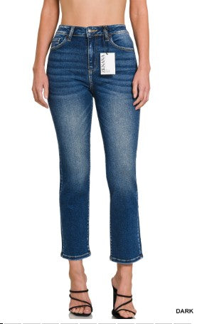 Zenana Cropped 5 Pockets Basic Denim