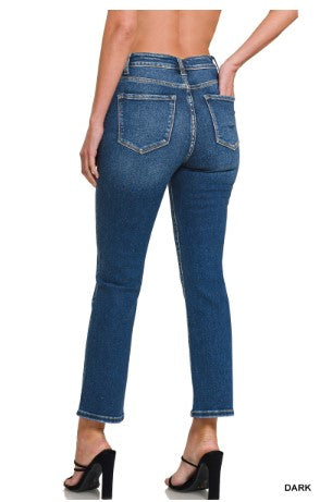 Zenana Cropped 5 Pockets Basic Denim