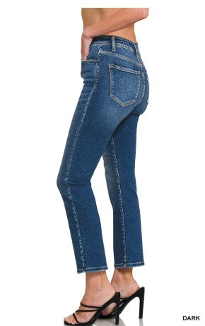 Zenana Cropped 5 Pockets Basic Denim