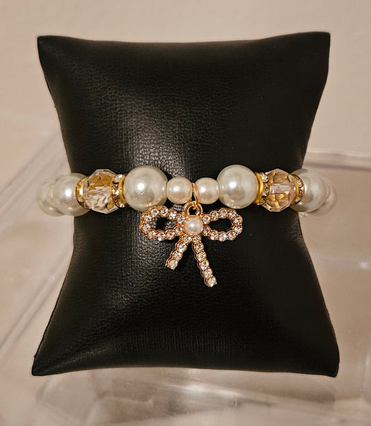 Bling Bow Stretch Bracelet