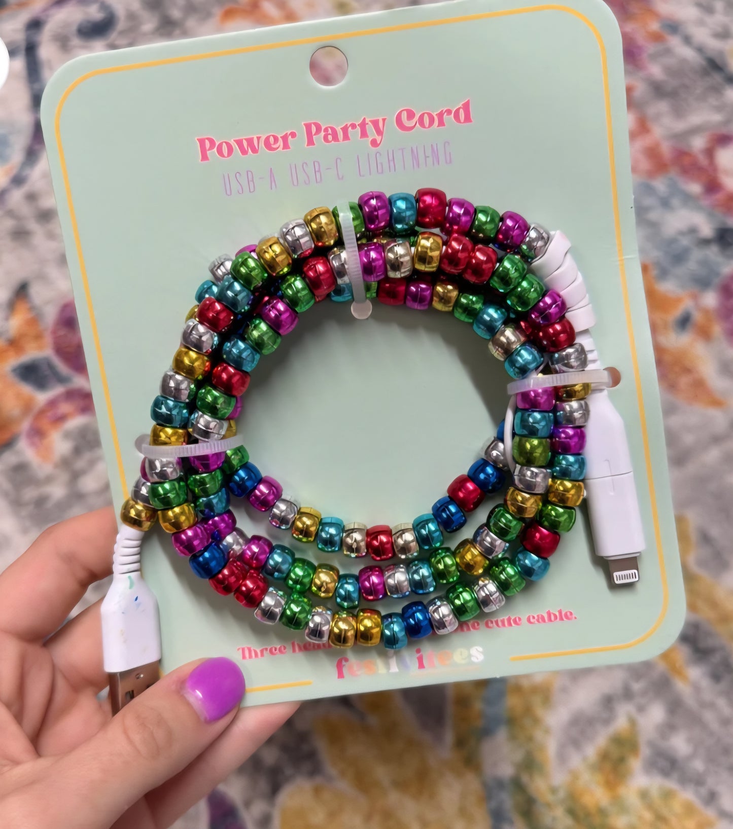 Beaded Charging Cables
