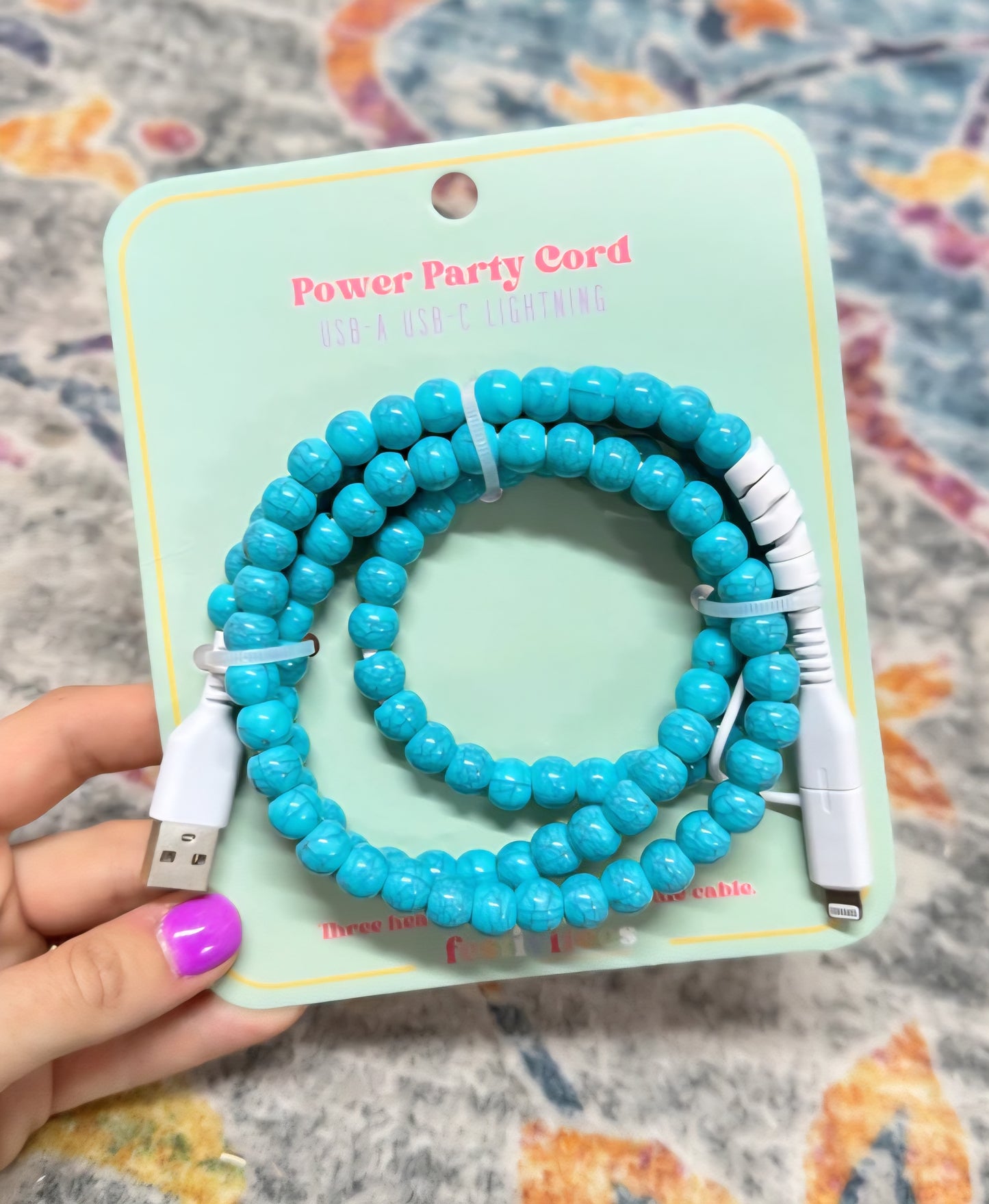 Beaded Charging Cables