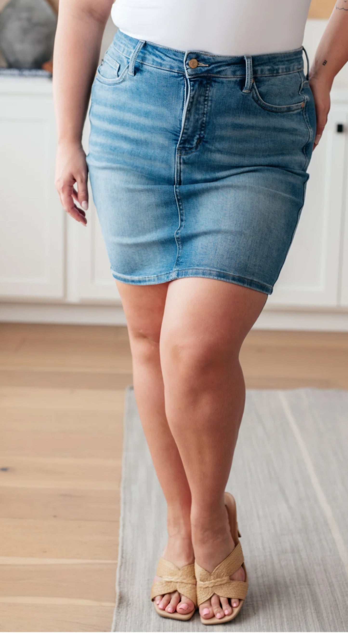 Judy Blue - Haley High Rise Control Top Skirt