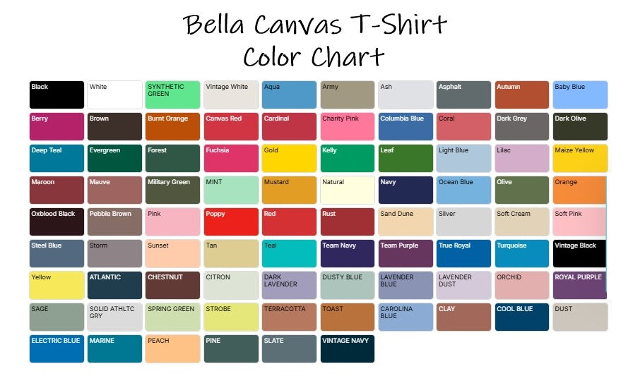 BELLA CANVAS - Custom Graphic Apparel